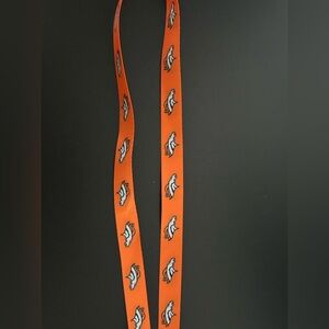 Orange Broncos Lanyard